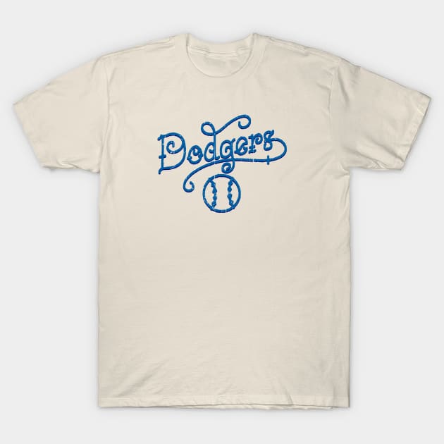 Vintage Dodgers Sailor Tattoo T-Shirt by Throwzack